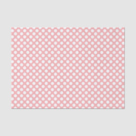 Seda Papel de Tecido Polkadots Cor-de-Rosa e Branco