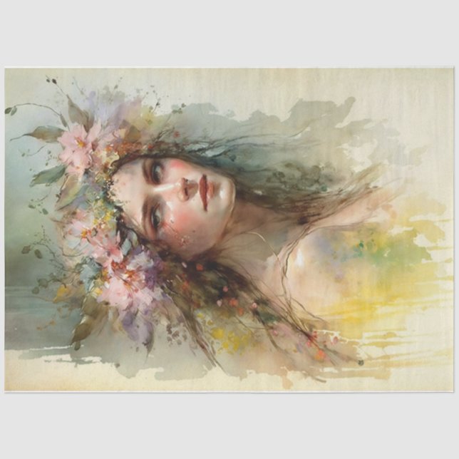Seda Papel de Tecido primavera (Frente )