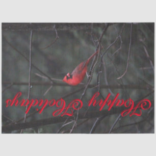 Seda Papel de Tecido Red Cardiner Designer