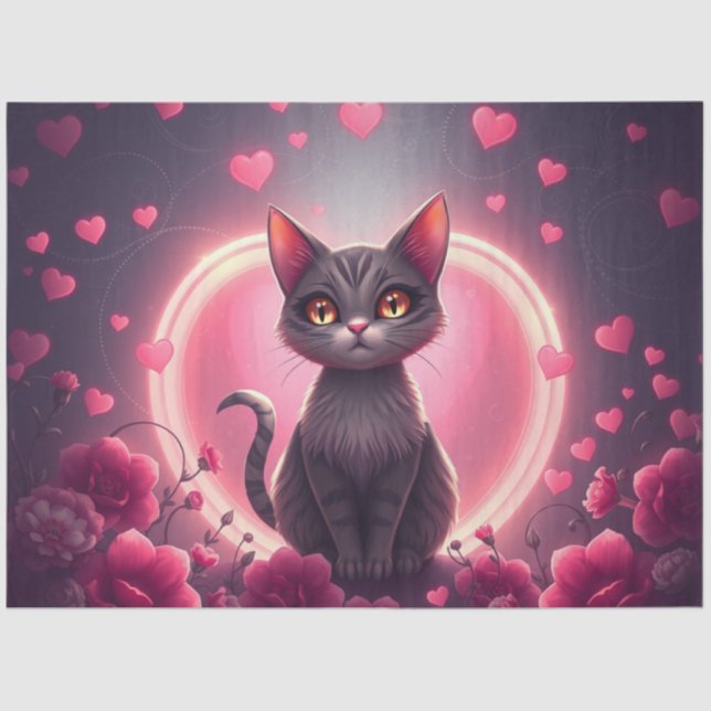 Seda Papel de Tecido Romântico Colorido (Frente )