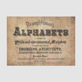 Seda Papel de Tecido Tipográfico para Mobiliário de Des