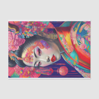 Seda Papel de Tecido Único Geisha
