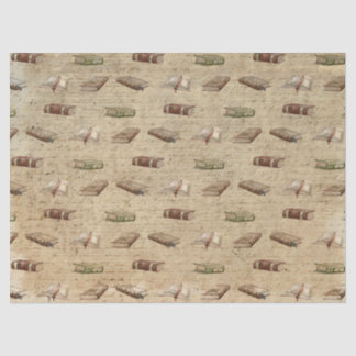 Seda Papel de Tecido Vintage Books