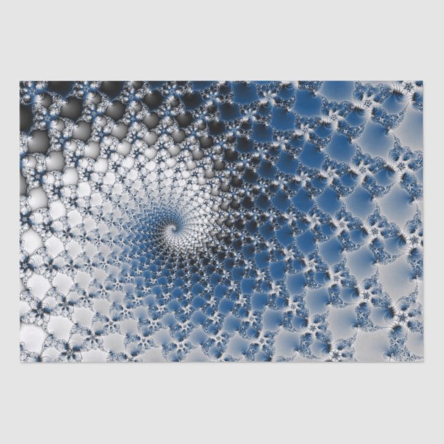 Seda papel de tecidos céu e nuvens (Frente )