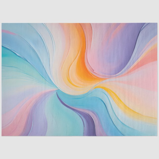 Seda Papel de tecidos coloridos para pintura a óleo (Frente )