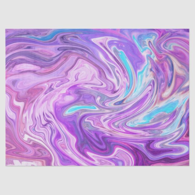 Seda papel de tecidos cor-de-rosa, azul e roxo (Frente )