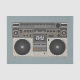 Seda papel de tecidos da boombox
