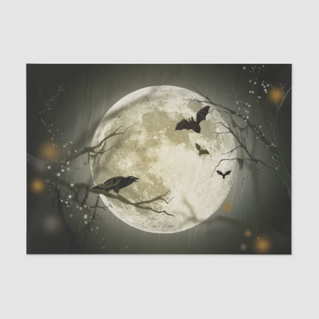 Seda Papel de tecidos da lua de cheio (Frente )