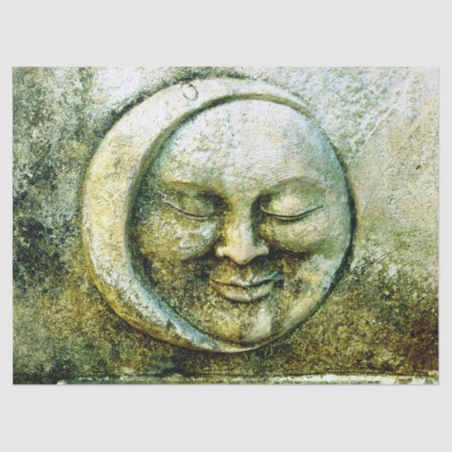 Seda papel de tecidos da Lua de pedra (Frente )