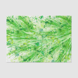 Seda Papel de tecidos de abstrato aquarela verde