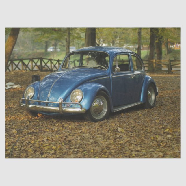 Seda papel de tecidos de automóveis alemão de vintage (Frente )