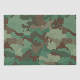 Seda papel de tecidos de camuflagem militar