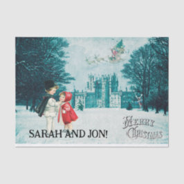 Seda Papel de tecidos de colheita mágica de Natal