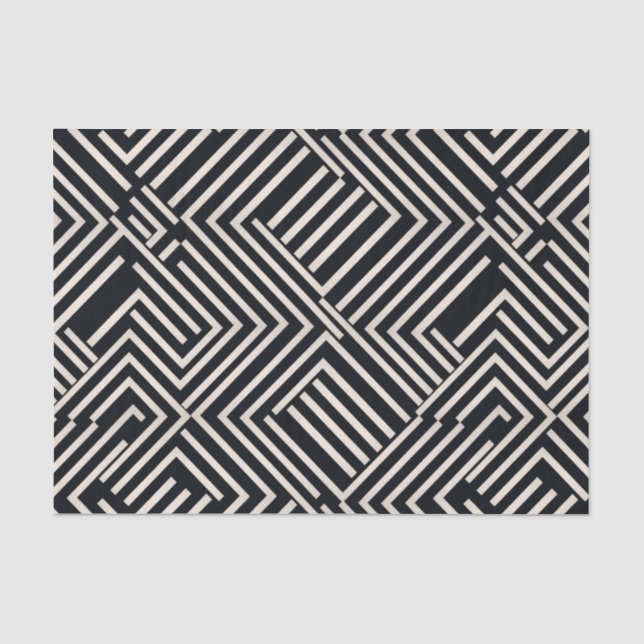 Seda Papel de tecidos de contorno de contraste elegante (Frente )