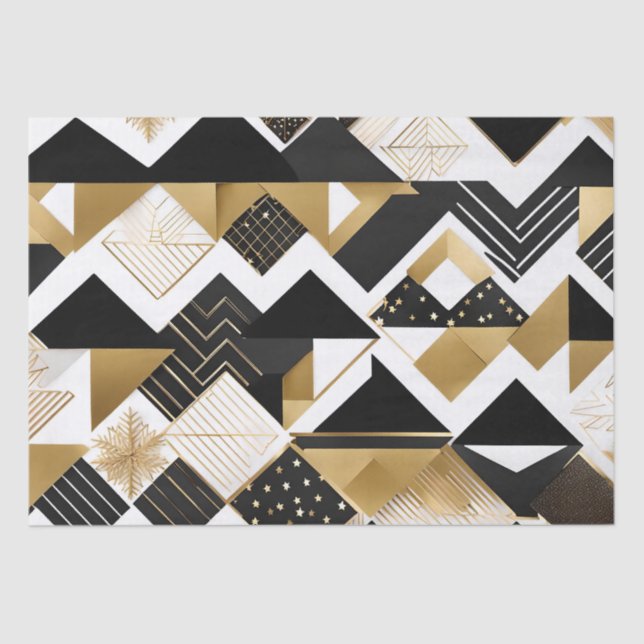 Seda papel de tecidos de diamantes de natal abstrato (Frente )