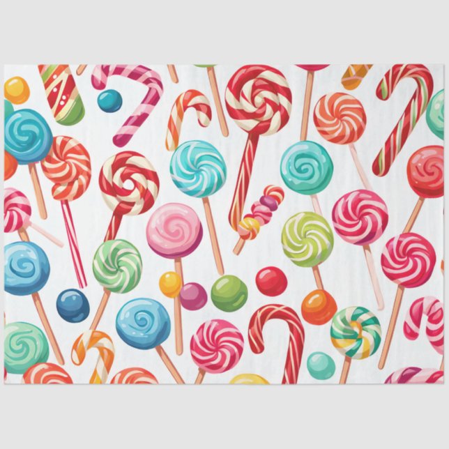 Seda papel de tecidos de doce doce de natal (Frente )