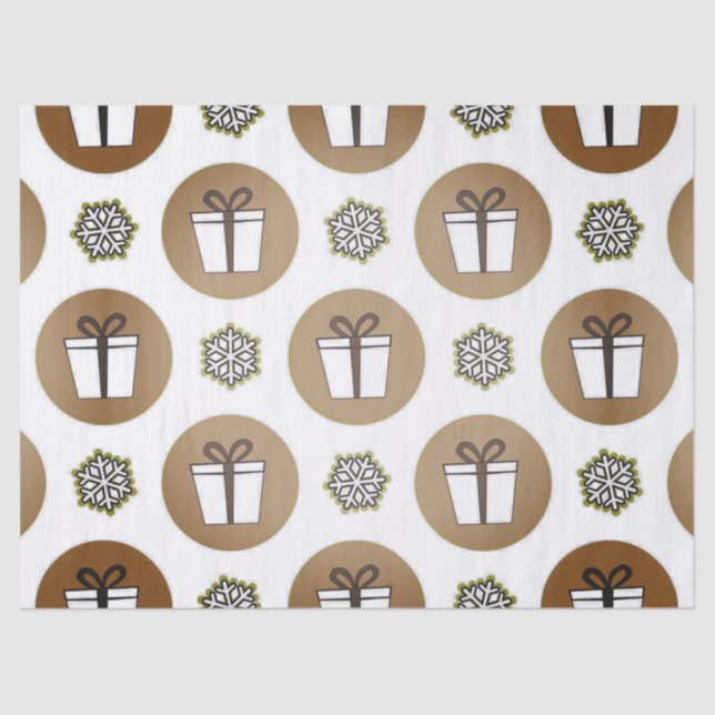 Seda papel de tecidos de férias (Frente )