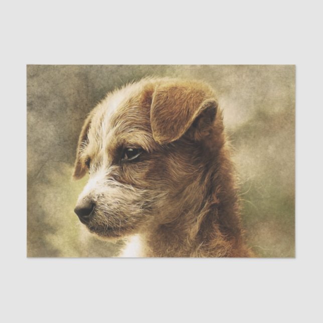 Seda Papel de tecidos de filhotes de cachorrinhos elega (Frente )