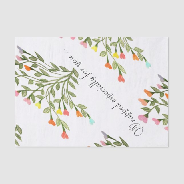 Seda Papel de tecidos de flores bonito (Frente )