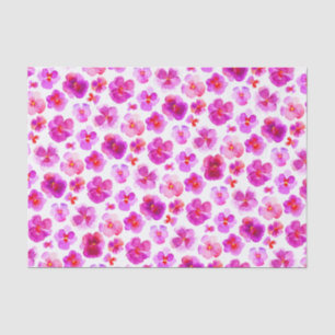 Seda Papel de tecidos de flores, cor-de-água, cor-de-ro