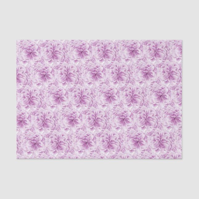 Seda papel de tecidos de flores de aquarela (Frente )