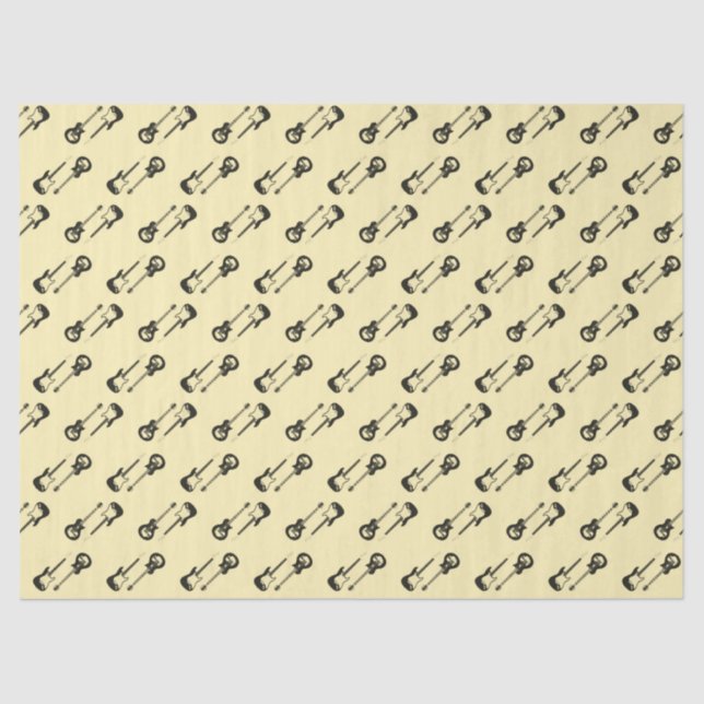 Seda papel de tecidos de guitarra (Frente )