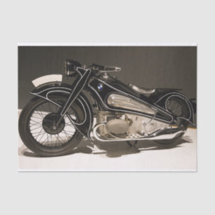 Seda papel de tecidos de motocicleta vintage