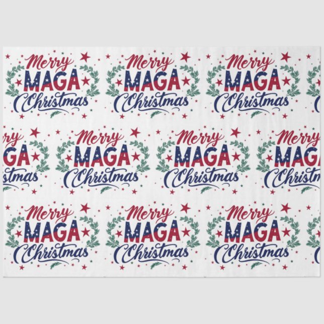Seda Papel de tecidos de Natal da feliz Maga (Frente )
