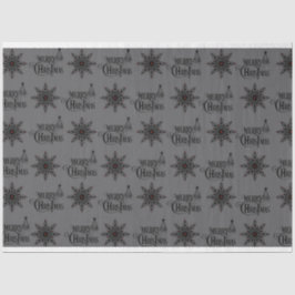 Seda Papel de tecidos de Natal Escuro e Gótico