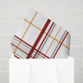 Seda Papel de tecidos de Natal na Xadrez de Natal