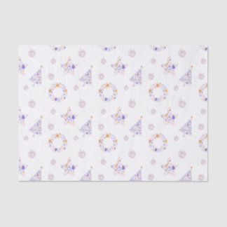 Seda Papel de tecidos de Natal roxo