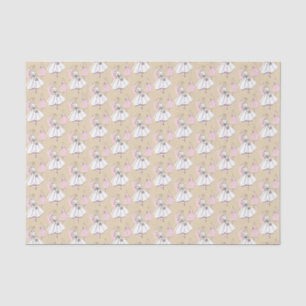 Seda Papel de tecidos do grupo neutro de moda