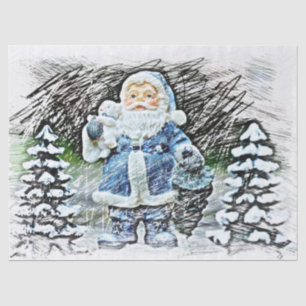 Seda papel de tecidos do Papai Noel