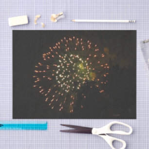 Seda Papel de tecidos Fireworks 4