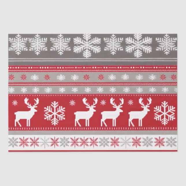 Seda papel de tecidos padrão de moléculas de natal (Frente )