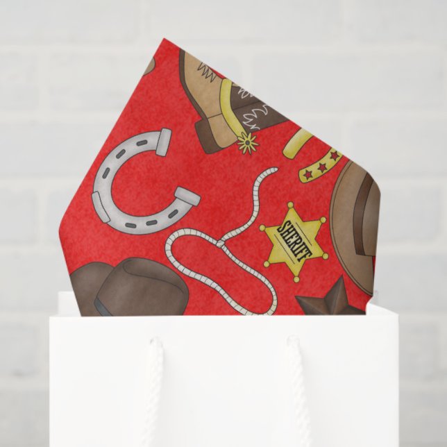 Seda Papel de tecidos padrão do País Ocidental (Sacola de presentes)