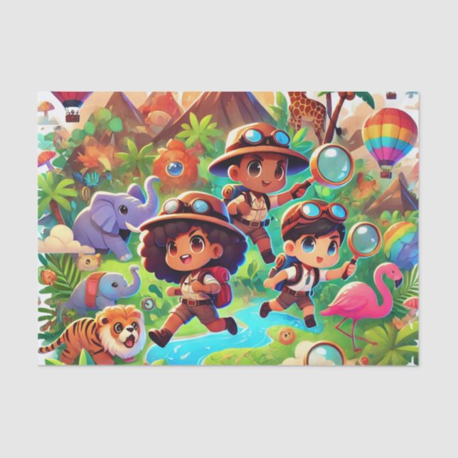 Seda Papel de Tecidos para Buscadores de Aventura (Frente )