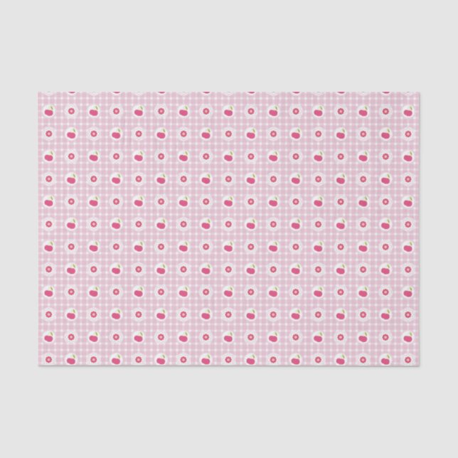 Seda Papel de Tecidos Picnic Cherry (Frente )
