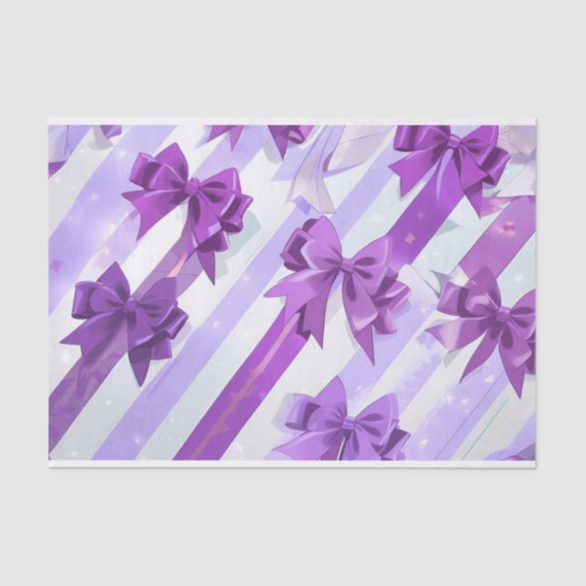 Seda Papel de tecidos roxo do arco 2 (Frente )