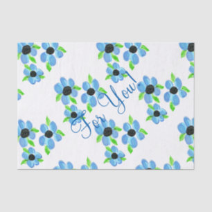 Seda Papel de Teclado Azul