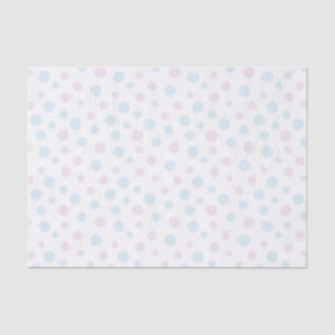 Seda Papel de Teclado Pink e Pontos Azuis