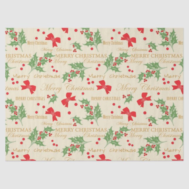 Seda papel de torcida de natal (Frente )