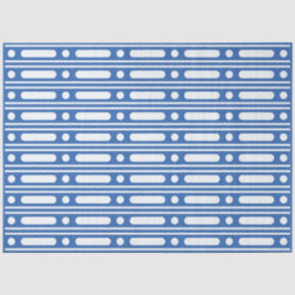 Seda Papel Decoupage com Pontos de Relevo de Osso Azul 