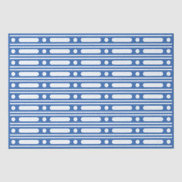 Seda Papel Decoupage com Pontos de Relevo de Osso Azul 
