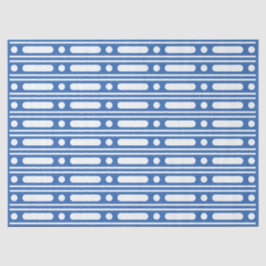 Seda Papel Decoupage com Pontos de Relevo de Osso Azul 