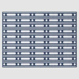 Seda Papel Decoupage com Pontos de Relevo de Osso Azul-