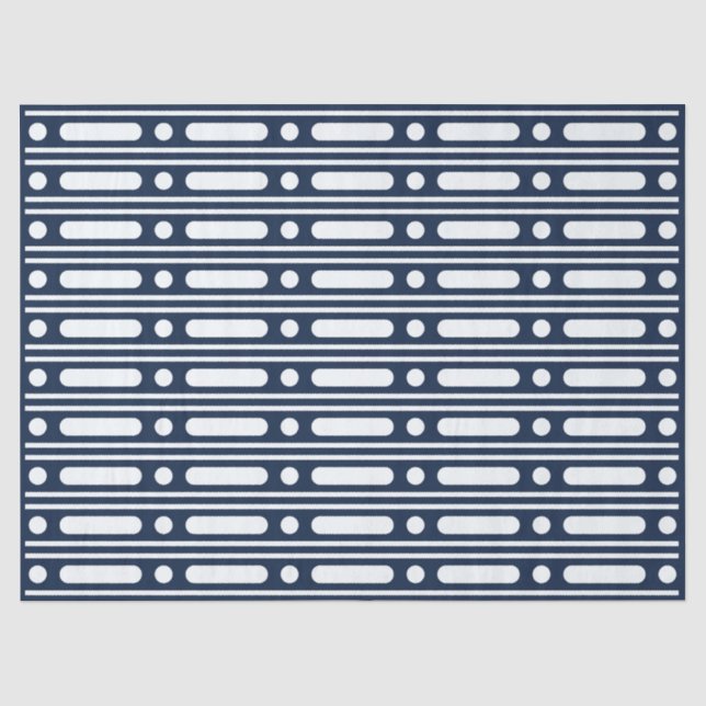 Seda Papel Decoupage com Pontos de Relevo de Osso Azul- (Frente )