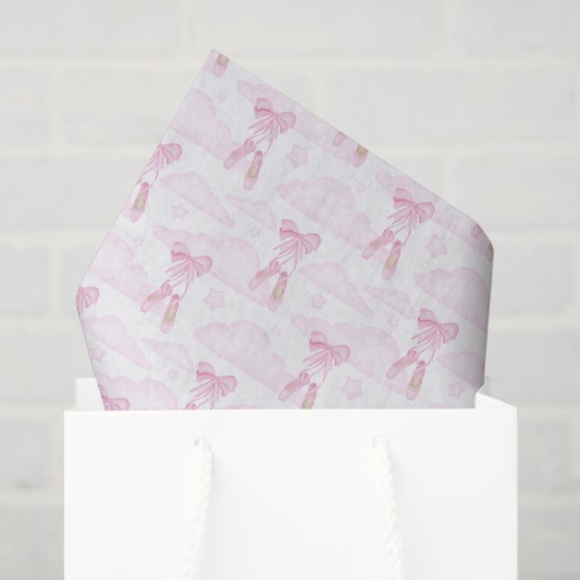Seda Papel decoupage de ballet, Bailarina (Sacola de presentes)
