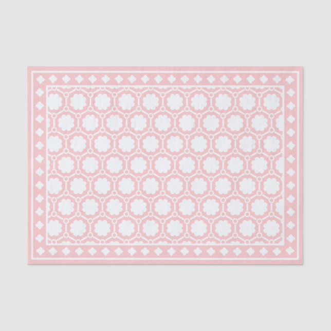 Seda Papel Decoupage de Marfim Modern Pink (Frente )