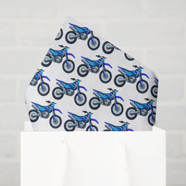 Seda Papel decoupage de motocross, lenço de papel de bi (Sacola de presentes)